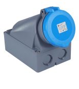 Силова розетка накладна TP ElEctric 3128 307 0900 63A 3 полюси 2P E IP44 Силова розетка накладна TP ElEctric 3128 307 0900 63A