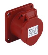 Силова розетка фланцева 70х70 TP ElEctric 3107 321 1670 32А 5 полюсів 3P N T IP44 Силова розетка фланцева 70х70 TP ElEctric 3107 321 1670 32А