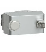 79433 (79433) Розетка информационная RJ45 FTP кат.6 (со шнуром 0.9м) (4модуля). серия MOSAIC. алюминий. Legrand