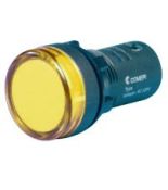 (ECX 2053-220L) Кнопка моноблок с LED лампой. желтый. 220В. Comepi