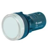 Головка кнопки моноблок з comepi LED лампою ECX 2055 220L білий 220В Головка кнопки моноблок з comepi LED лампою білий 220В
