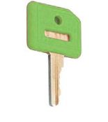(ECX1062) Ключ с цветной крышкой зеленый (комплект из двух штук). Comepi