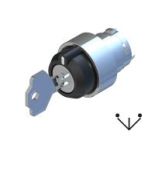 (ECX1450) Селекторный переключатель с ключом 1-0-2 ключ вынимается в 1 и 2 положениях. черный. Comepi (ECX1450) Селекторный переключатель с ключом 1-0-2 ключ вынимается в 1 и 2 положениях. черный. Comepi