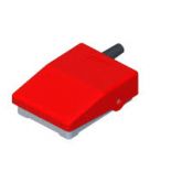 Міні педаль з сірої базою з червоної кришкою MP6114 контакти 1 C O.comepi