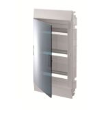 (1SLM004101A1207) Щит Mistral IP41 3 ряда 36 модулей встроенный прозрачная дверь с винтовыми N/PE клемником. 44 подкл.. ABB