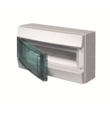 Щит ABB Mistral IP65 18 модулей навісний прозора двері с гвинтовими N PE клемником 12 підкл