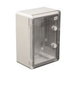 (512821) Корпус пластиковый ударопрочный (ШхВхГ) 250х330х150мм. IP65. прозрачная дверца. TAKEL