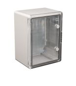 (512825) Корпус пластиковый ударопрочный (ШхВхГ) 300х400х220мм. IP65. прозрачная дверца. TAKEL