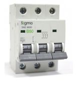 (6SM350B) Автоматический выключатель 6SM350B 3P. In=50А. Кривая В 6 кА. SIGMA (6SM350B) Автоматический выключатель 6SM350B 3P. In=50А. Кривая В 6 кА. SIGMA