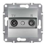 Розетка TV/R (телевизионная & радио) оконечная ASFORA алюминий EPH3300161 Розетка TV/R (телевизионная & радио) оконечная ASFORA алюминий