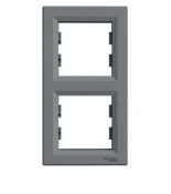 EPH5810262 Двухместная вертикальная рамка ASFORA сталь