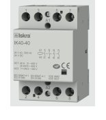 Модульний контактор Iskra IK40 40 030045022000 40A 4NO 24 V AC DC Модульний контактор Iskra IK40 40 40A 4NO 24 V AC DC