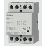 Модульний контактор Iskra IK63 31 63A 3NO 1NC 24 V AC DC
