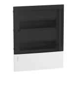 (MIP22212S) Щит Resi9 MP 2 ряда. 24 модуля.встраиваемый прозрачная дверь. Schneider Electric