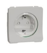 (MUR39134) Механизм розетки с заземлением и шторками Mureva Styl IP55 белый. Schneider Electric