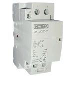 Модульний контактор 63А Deko Elektrik DMOC2063 2NO контакту Uкат 220 В Модульний контактор 63А Deko Elektrik 2NO контакту Uкат 220 В