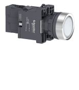 (XA2EW31B1) Не выступающая кнопка c подсветкой серии XA2. 24V AC/DC. СLED. 1NO. белая. Schneider Electric