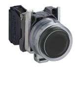 XB4BP21. Кнопка черная с силиконовым колпачком. без фиксации. 1НО IP66 серия Harmony XB4 металл. Schneider Electric XB4BP21. Кнопка черная с силиконовым колпачком. без фиксации. 1НО IP66 серия Harmony XB4 металл. Schneider Electric