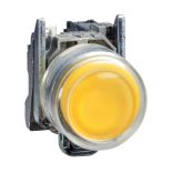 XB4BP51 Schneider Electric Невиступна кнопка з силіконовим ковпачком