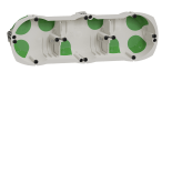 Коробка установча трипостова Multifix Air Schneider Electric IMT35031 для порожнистих стін 67х40