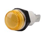 (S140NS) Сигнальная арматура d14мм. с лампой 230В. желтая. IP40. серии S. EMAS