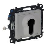 Одноклавишный выключатель с ключем 2-позиции Valena LIFE.алюминий.Legrand 752325 Одноклавишный выключатель с ключем 2-позиции Valena LIFE.алюминий.Legrand