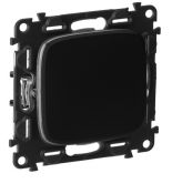 752916 Двухклавишный переключатель Valena ALLURE 10АХ 250В.графит.автоматические зажимы.Legrand