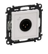 Аудио розетка XLR 3-полюсная .штекер Valena LIFE.белый.Legrand 753174 Аудио розетка XLR 3-полюсная .штекер Valena LIFE.белый.Legrand