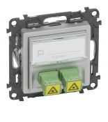 753330 Розетка для оптоволоконных кабелей 2SС APС Valena LIFE алюминий.Legrand