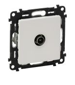 753461 Телевизионная розетка проходная ''шлейф''  штекер Valena LIFE.белый.Legrand