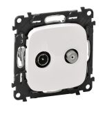 Телевізійна розетка Legrand TV SAT Зірка 2 кабельна Valena ALLURE 753758