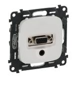 Розетка Legrand HD15 Jack 3.5 мм Valena ALLURE білий