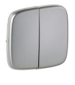 Клавиша двухклавишного выключателя Valena ALLURE. Светлая сталь.Legrand 755023 Клавиша двухклавишного выключателя Valena ALLURE. Светлая сталь.Legrand