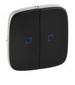 Клавиша двухклавишного выключателя с подсветкой Valena ALLURE.графит.Legrand 755228 Клавиша двухклавишного выключателя с подсветкой Valena ALLURE.графит.Legrand