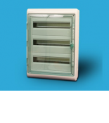(13986) Пылевлагозащищенный Щит KAEDRA IP65 3 ряда. 54 модуля. навесное. прозрачная дверь. schneider electric