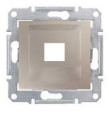 Накладка для информационной розекти RJ45. одномодульная RDM. кат. 5E. 6 UTP. Sedna титан SDN4300468 Накладка для информационной розекти RJ45. одномодульная RDM. кат. 5E. 6 UTP. Sedna титан