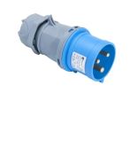 Силова вилка кабельна TP Electric 3120 301 0900 16А 3 полюси 2P T IP44 Силова вилка кабельна TP Electric 3120 301 0900 16А