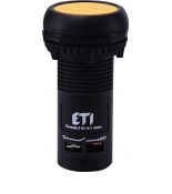 (4771472) Кнопка моноблочная утопленная ECF-11-Y (желтый). 1NO+1NC 2A/230V AC. ETI