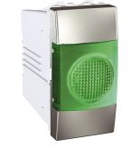 (MGU3.775.30V) Индикатор зеленый 1 модуль Unica алюминий. Schneider Electric