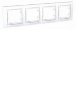 (MGU4.008.18) Рамка 4-х местная Unica Color белая. Schneider Electric (MGU4.008.18) Рамка 4-х местная Unica Color белая. Schneider Electric