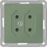 (RS6-253-4-86) Розетка под плоские вилки серия Wessen W59 без рамки шампань. Schneider Electric (RS6-253-4-86) Розетка под плоские вилки серия Wessen W59 без рамки шампань. Schneider Electric