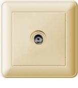 (RTS-151-28) Телевизионная розетка серия Wessen W59 в сборе слоновая кость. Schneider Electric