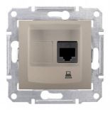 Компьютерная розетка RJ45 категория 5е неэкранированная UTP Sedna титан SDN4300168 Компьютерная розетка RJ45 категория 5е неэкранированная UTP Sedna титан