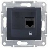 SDN4300170 Компьютерная розетка RJ45 категория 5е неэкранированная UTP Sedna графит. Schenider Electric