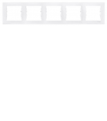 SDN5800921 Декоративная рамка пятиместная Sedna белая