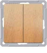 (VS516-252-8-86) Двухклавишный выключатель серии W59 без рамки бук. Schneider Electric
