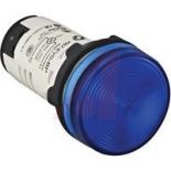 XB7EV06BP. Индикаторная лампа в сборе. синяя. 24V AC/DC. IP65. серия Harmony XB7. пластик моноблок. Schneider Electric
