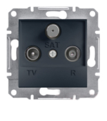 EPH3500171 Розетка TV/R/SAT (телевизионная &amp; радио &amp; спутниковая) оконечная ASFORA графит