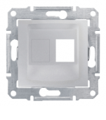 Накладка для информационной розекти RJ45. двухмодульная AMP. MOLEX. KELINE. кат. 5E. 6 UTP. Sedna алюминий SDN4400660 Накладка для информационной розекти RJ45. двухмодульная AMP. MOLEX. KELINE. кат. 5E. 6 UTP. Sedna алюминий