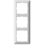 (KD-3-58) Трехпостовая декоративная рамка Wessen W59 матовый хром. Schneider Electric